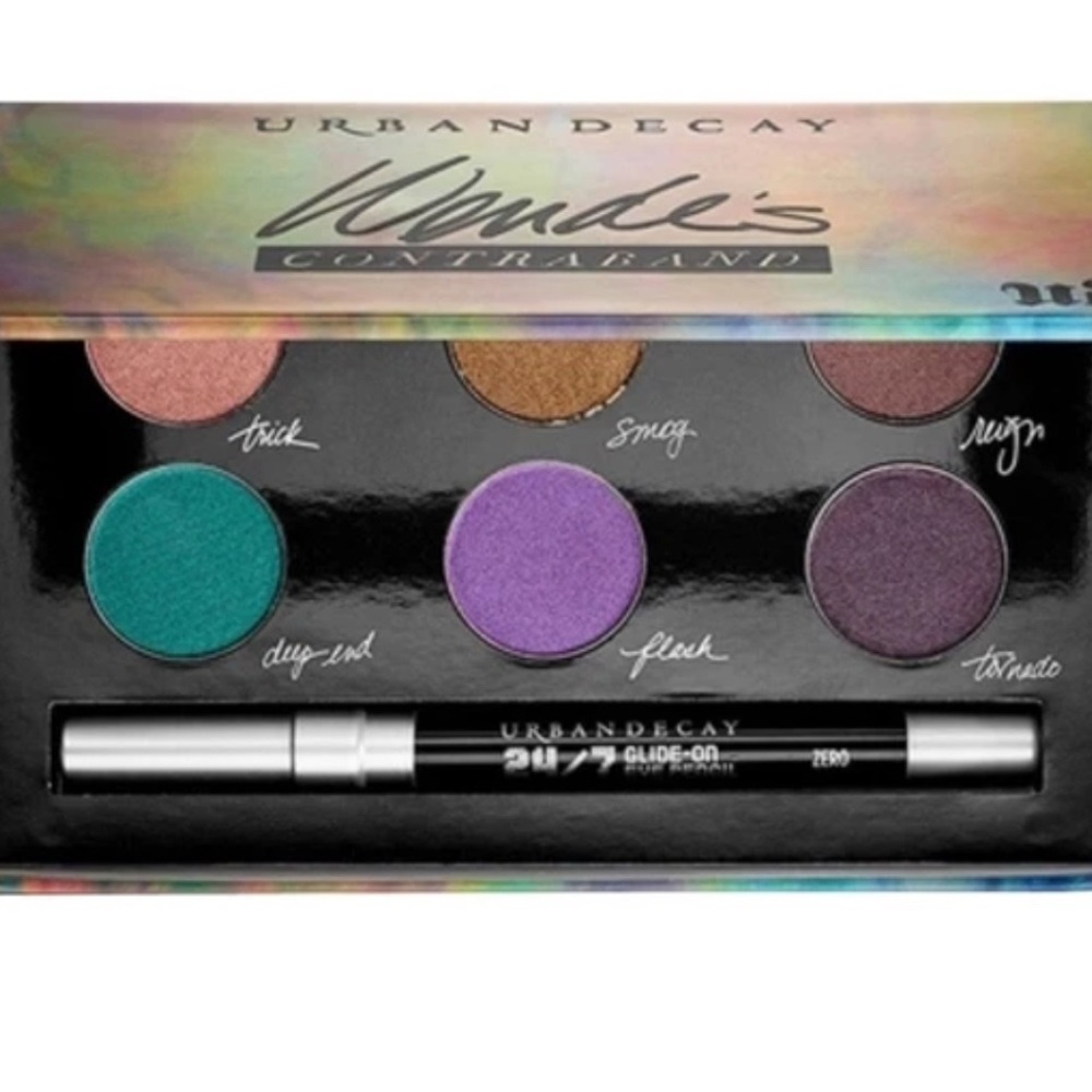 Urban Decay Contraband Eyeshadow Palette with Teal and Purple